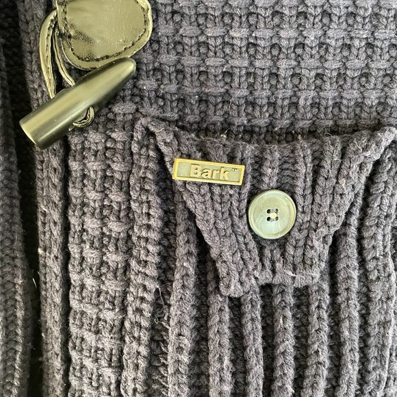 Bark Montgomery Knitted Sweater Jacket with Hood X-Small Navy - Picture 7 of 13